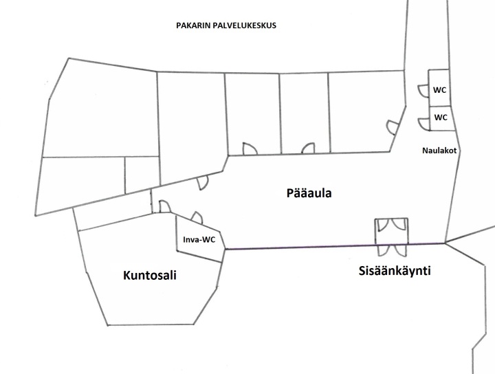 Pakarin kuntosali kartta