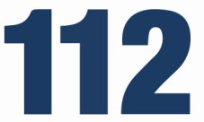 112 Logo sininen