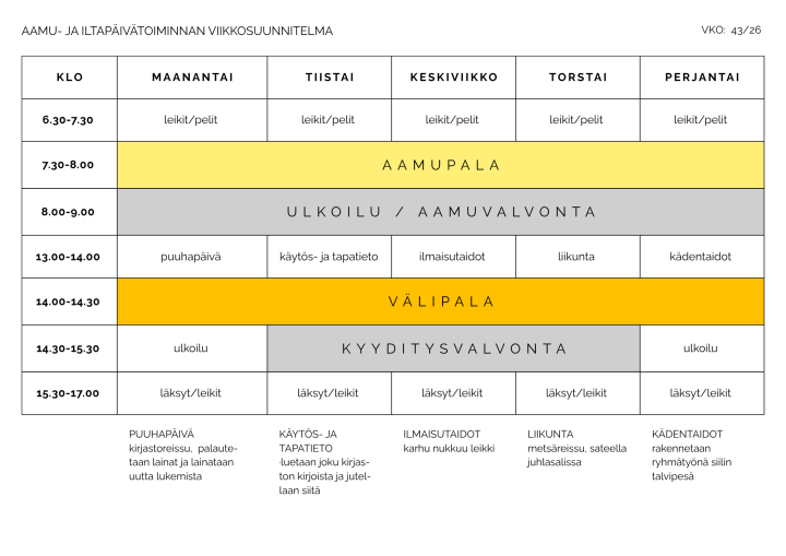 Viikko 43 Viikko 43