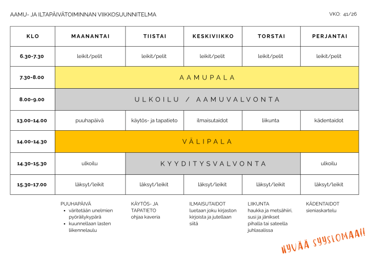 Viikko 41 Viikko 41